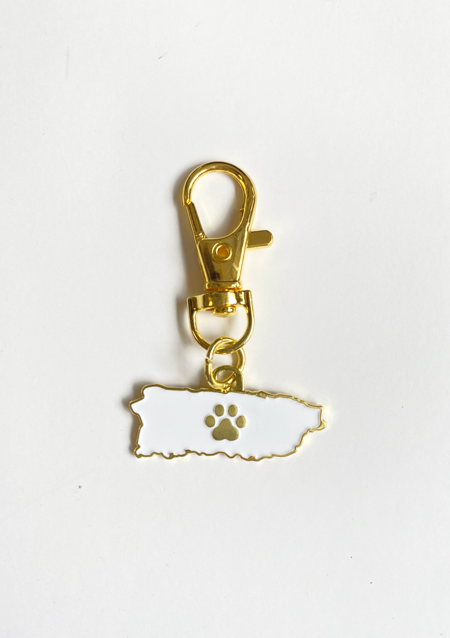 Puerto Rico White dog charm from So Loved Paws